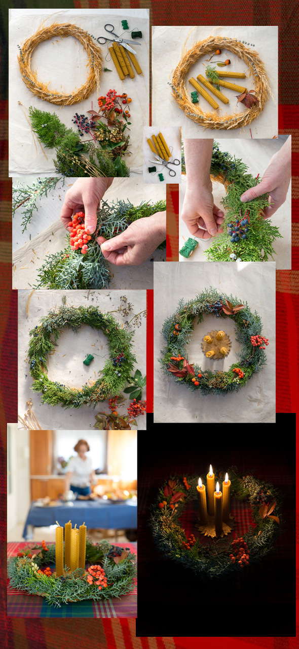 Corona de adviento 3 hacer